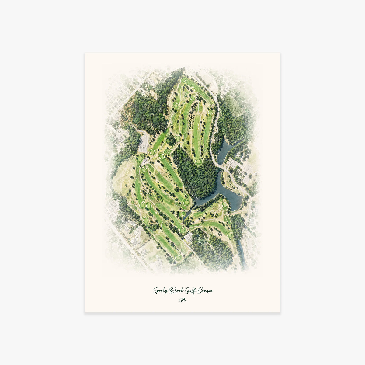 Spooky Brook Golf Course printed artwork