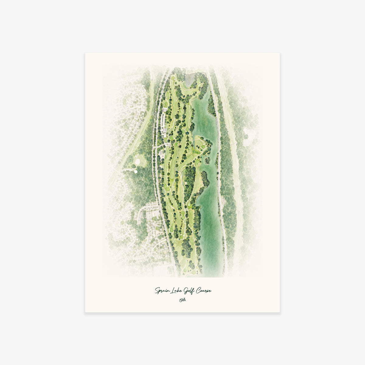 Sprain Lake Golf Course printed artwork