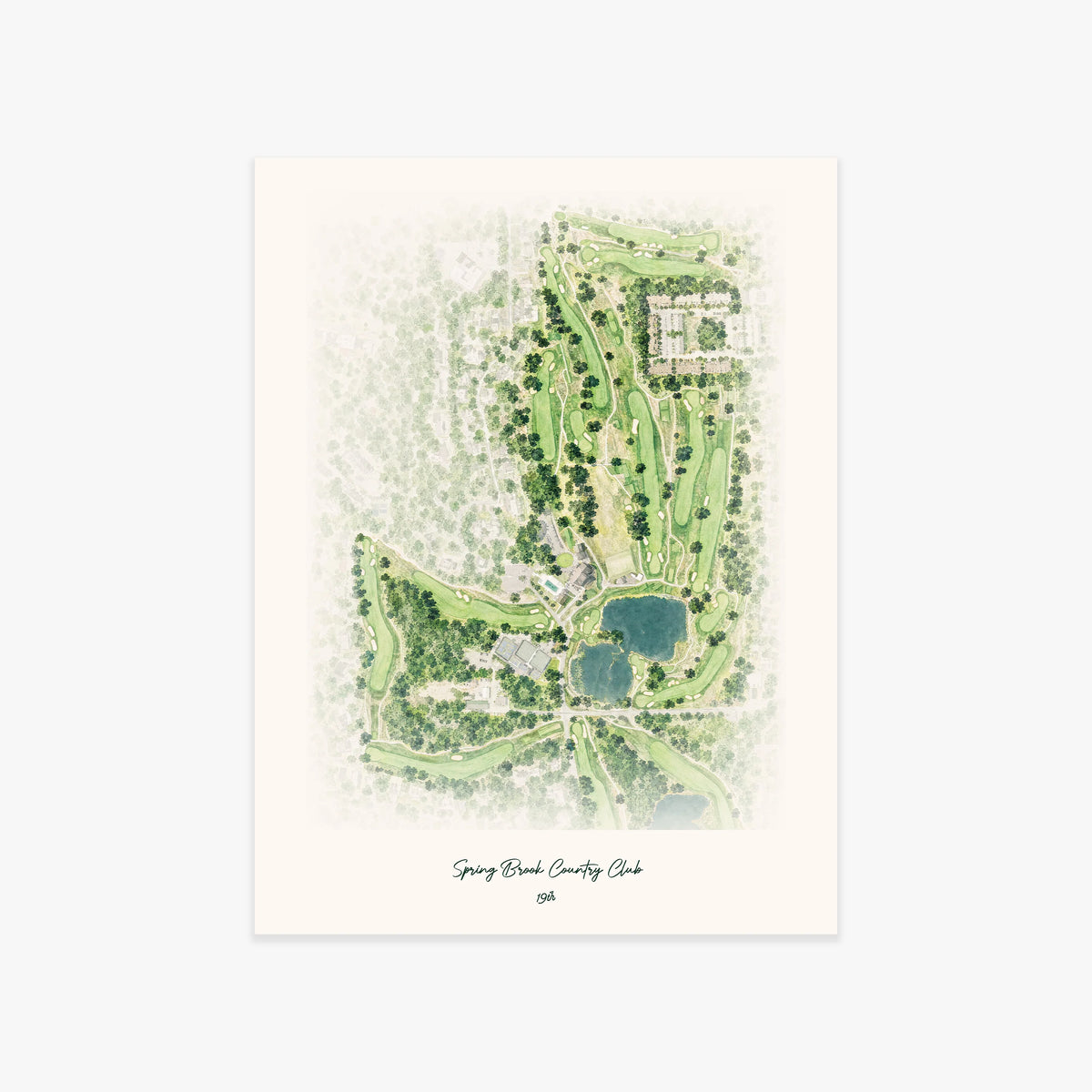 Spring Brook Country Club printed artwork