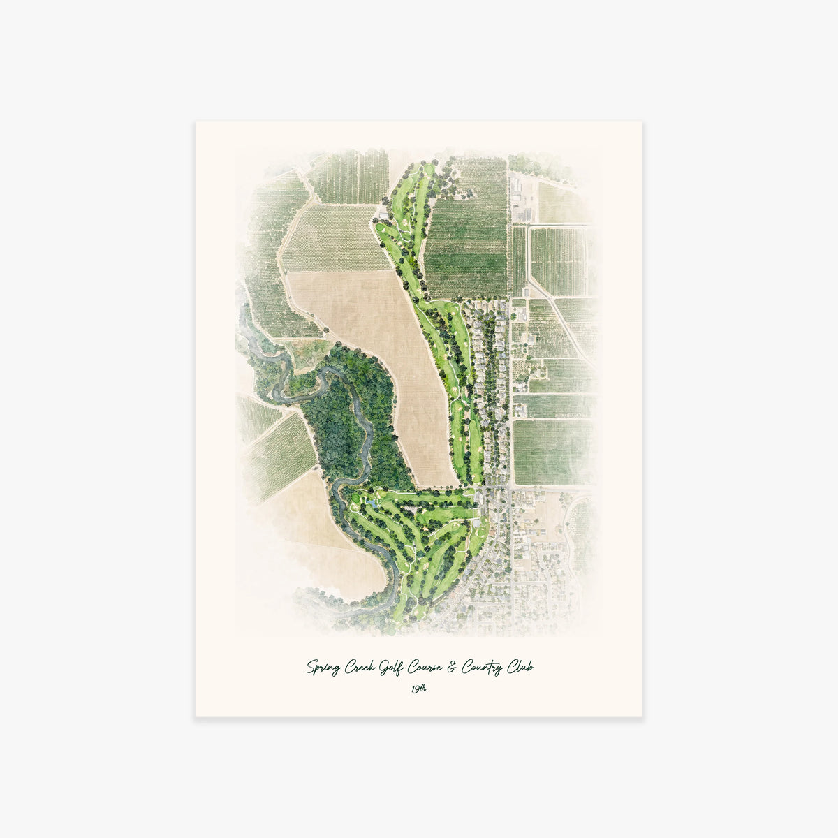 Spring Creek Golf Course & Country Club printed artwork