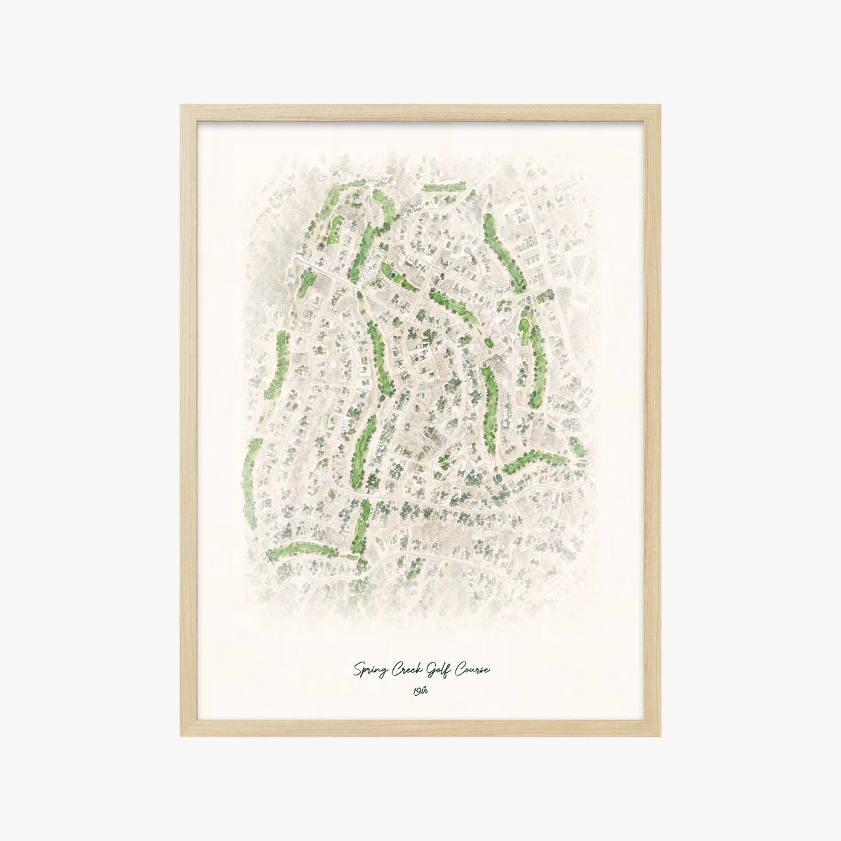 Spring Creek Golf Course wood frame