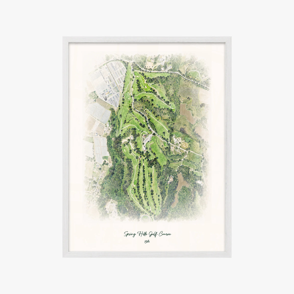 Spring Hills Golf Course white frame