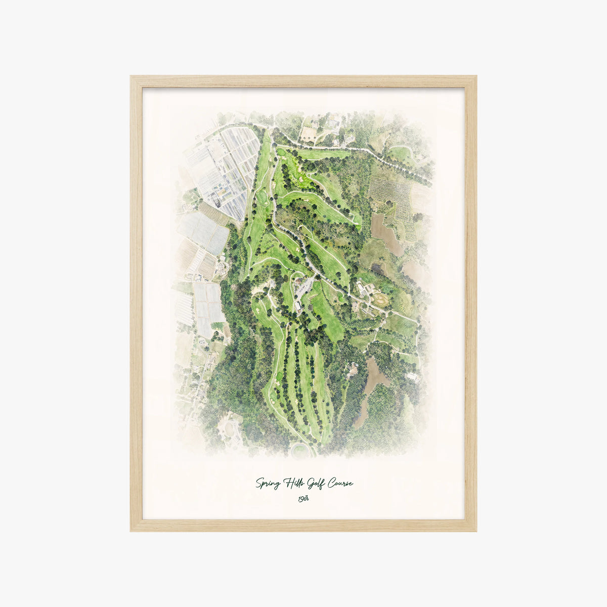 Spring Hills Golf Course wood frame