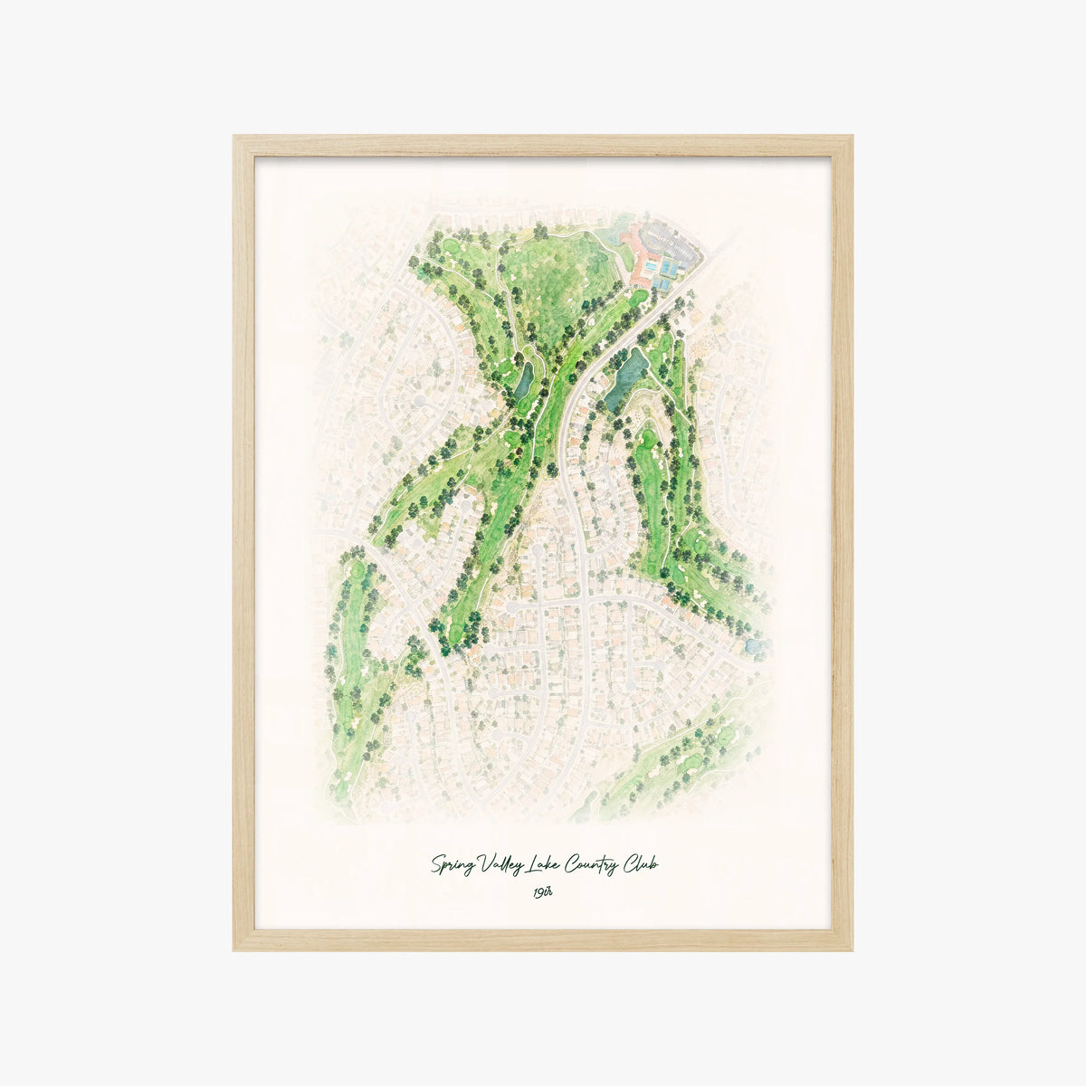 Spring Valley Lake Country Club wood frame