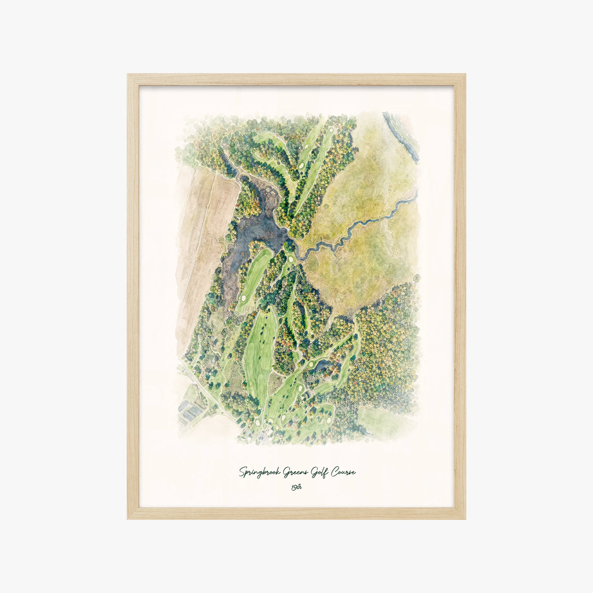 Springbrook Greens Golf Course wood frame