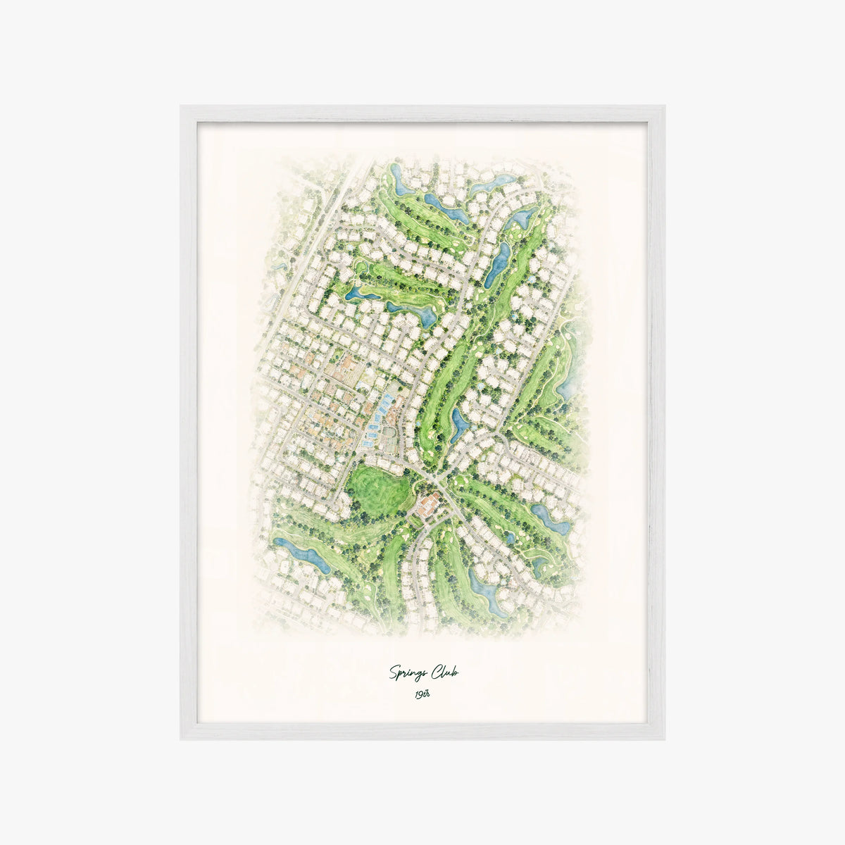 Springs Club white frame