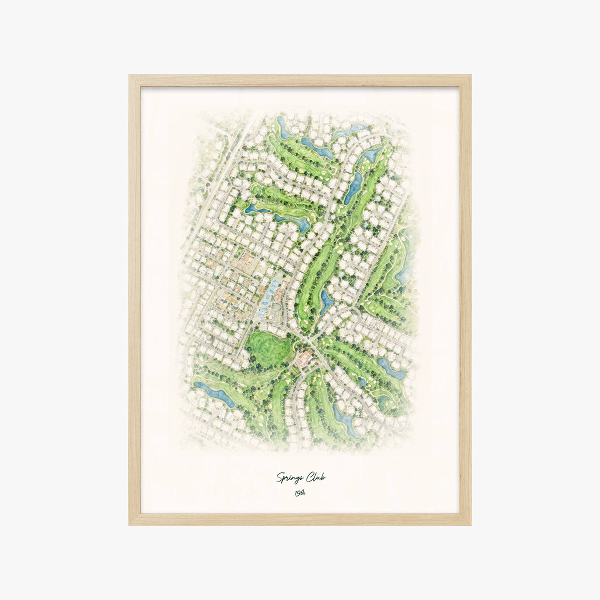Springs Club wood frame