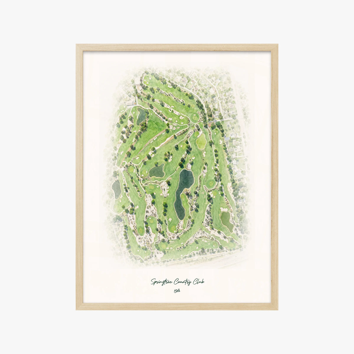 Springtree Country Club wood frame