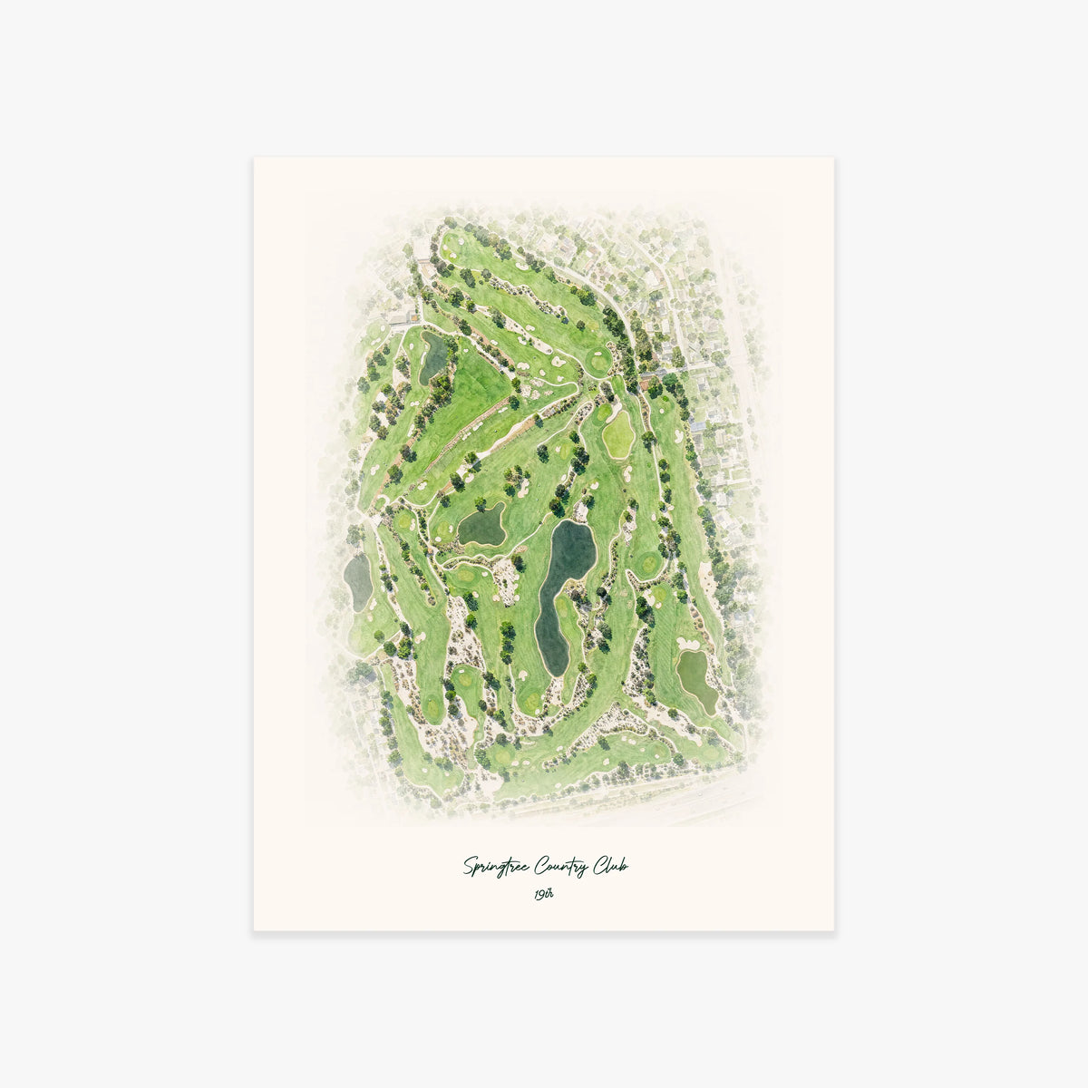 Springtree Country Club printed artwork