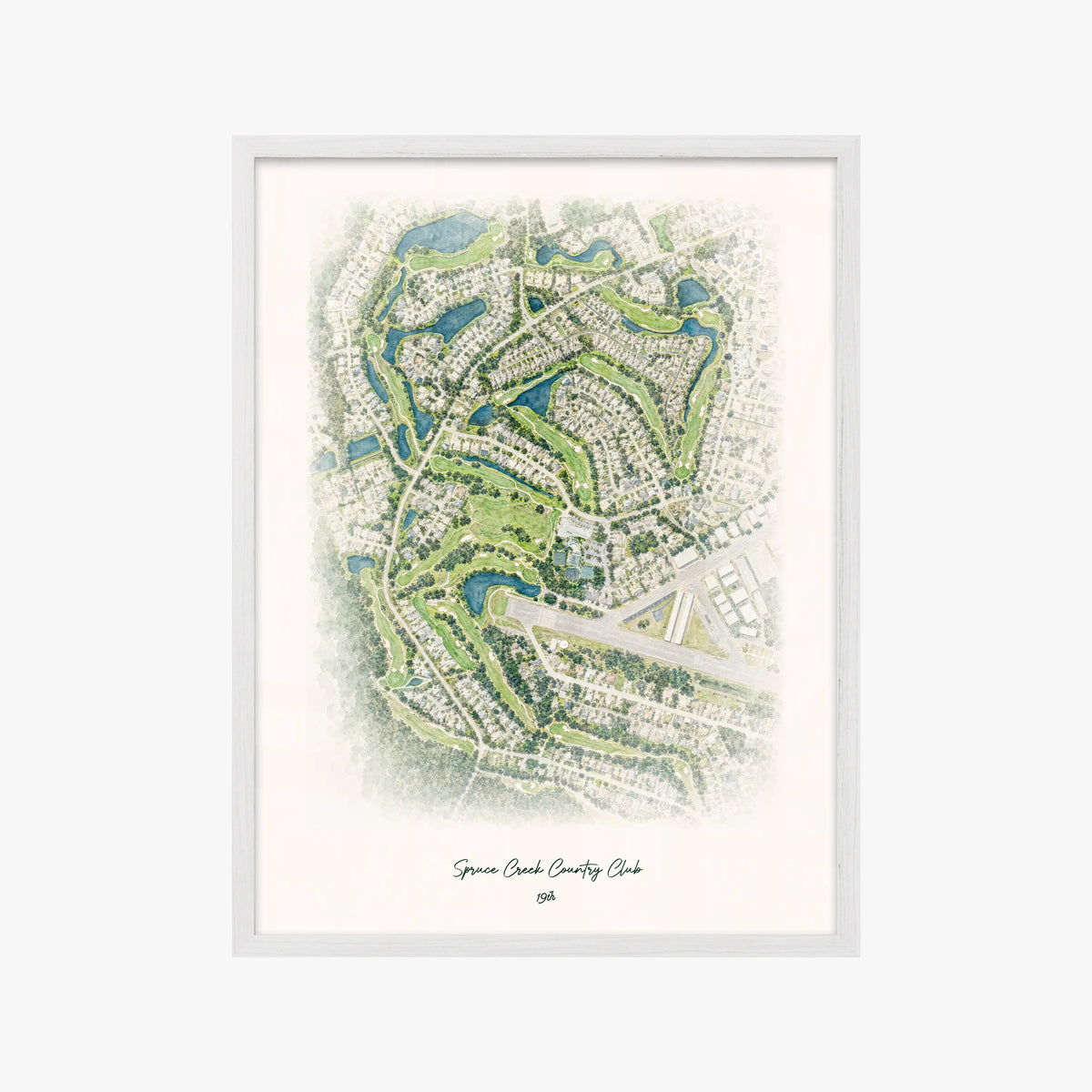 Spruce Creek Country Club white frame