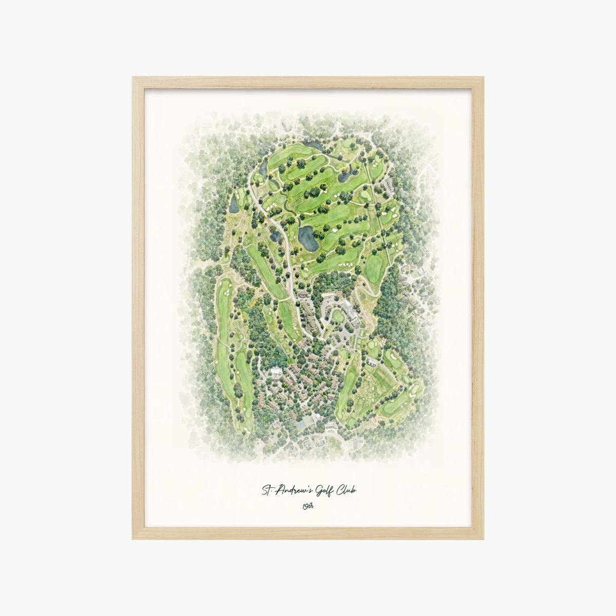 St. Andrew's Golf Club wood frame