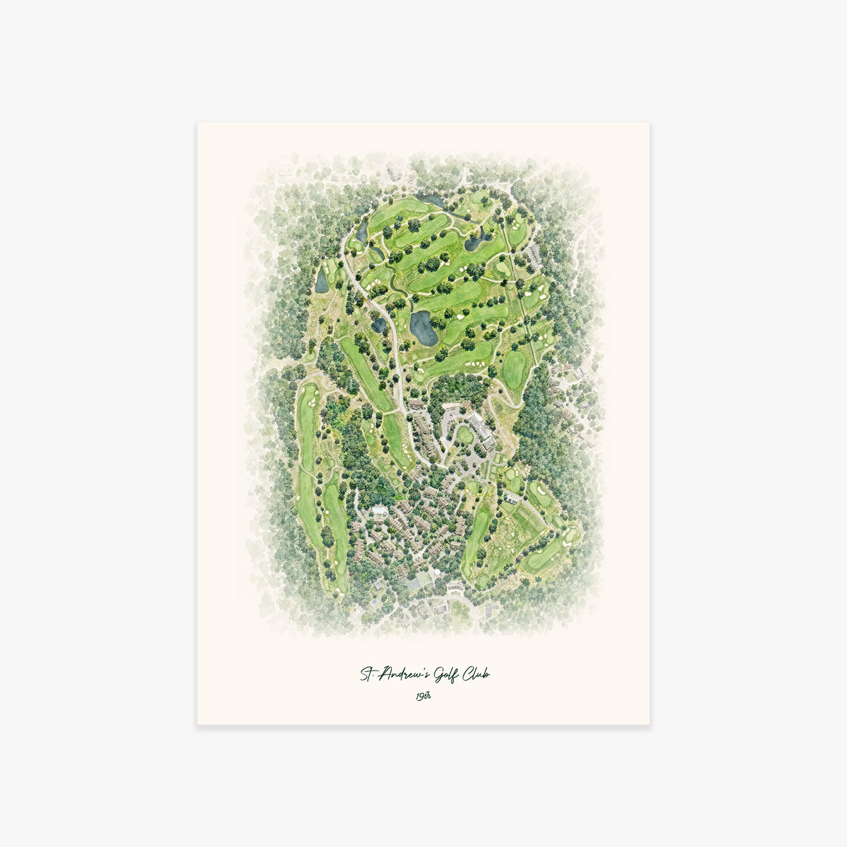 St. Andrew's Golf Club printed artwork