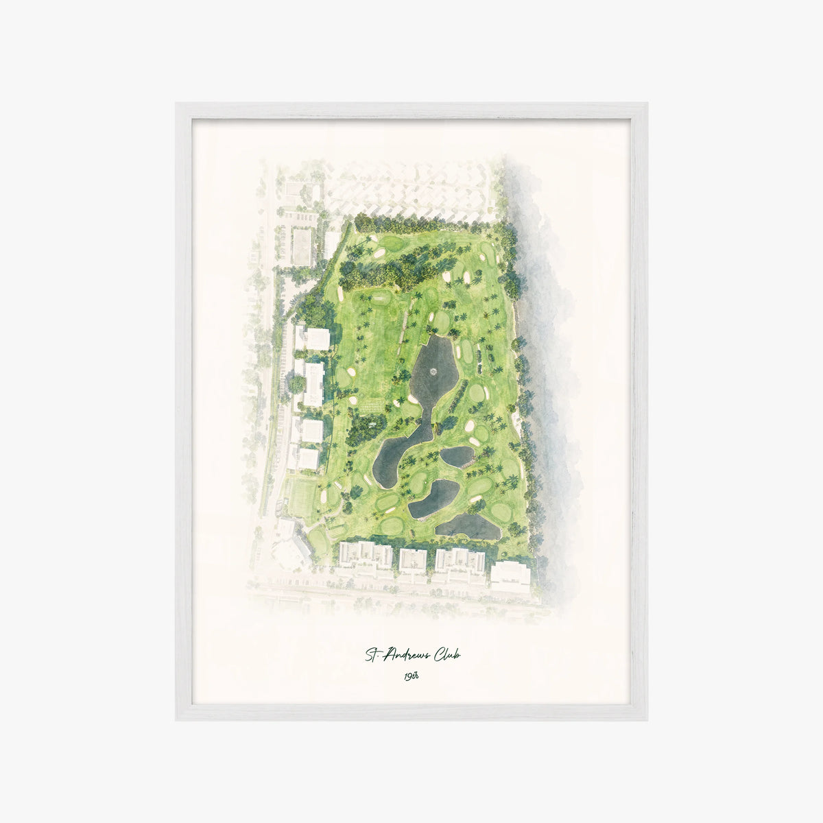 St. Andrews Club white frame