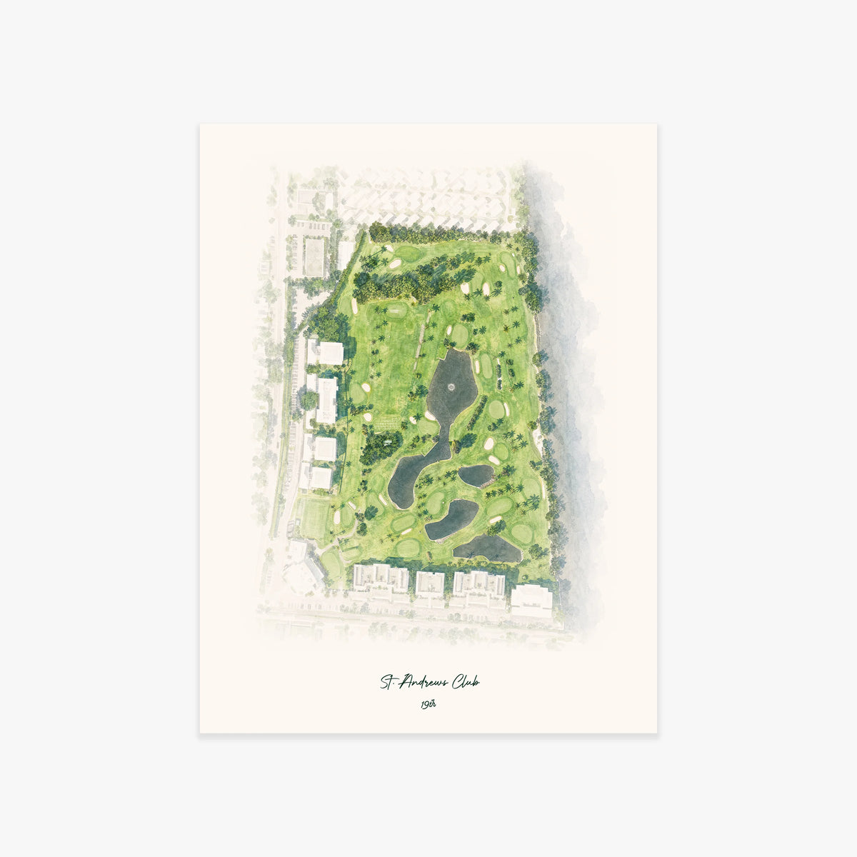 St. Andrews Club printed artwork