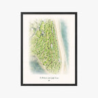 St. Andrews Links Golf Course black frame