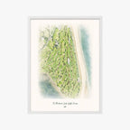 St. Andrews Links Golf Course white frame