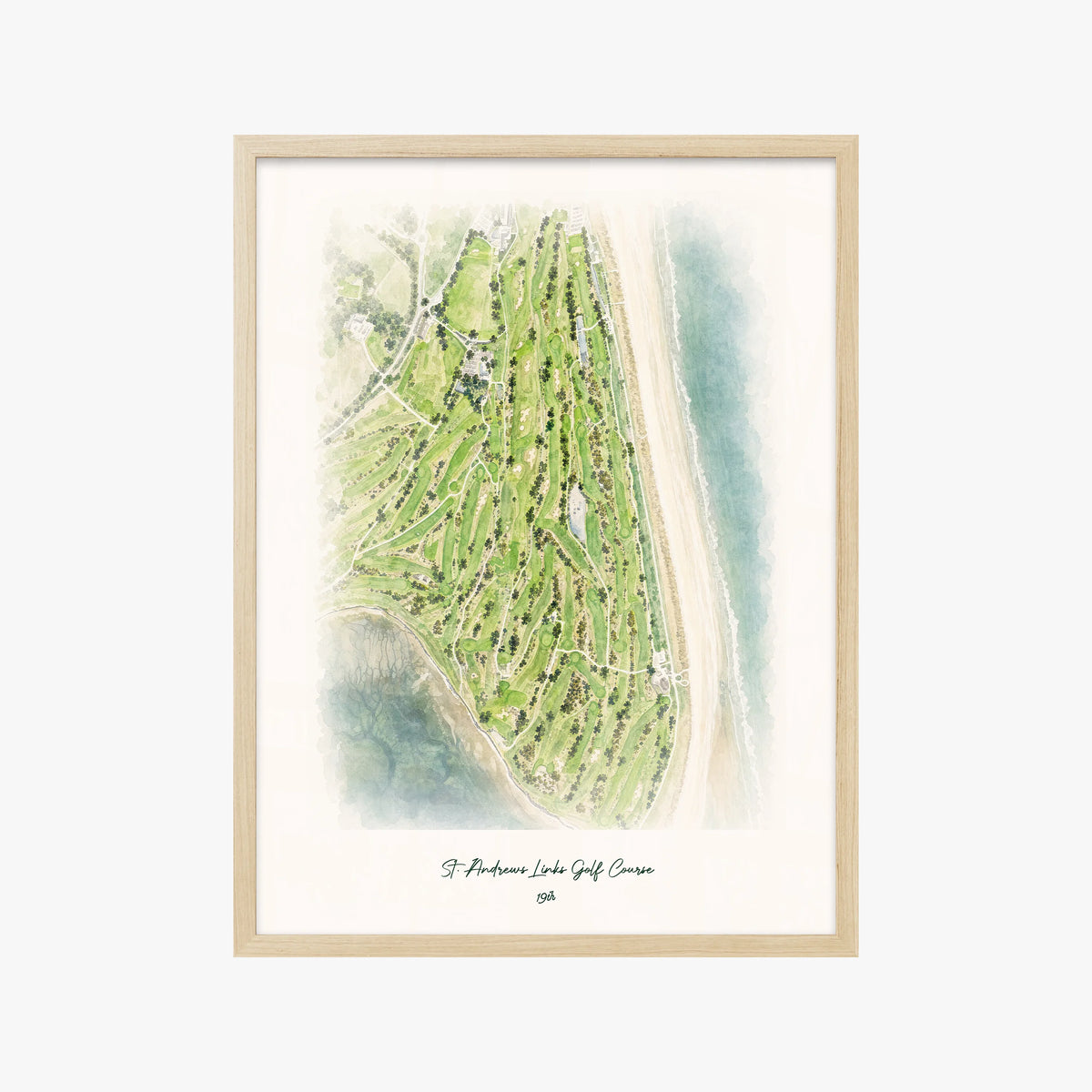 St. Andrews Links Golf Course wood frame