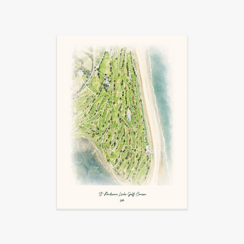 St. Andrews Links Golf Course printed artwork