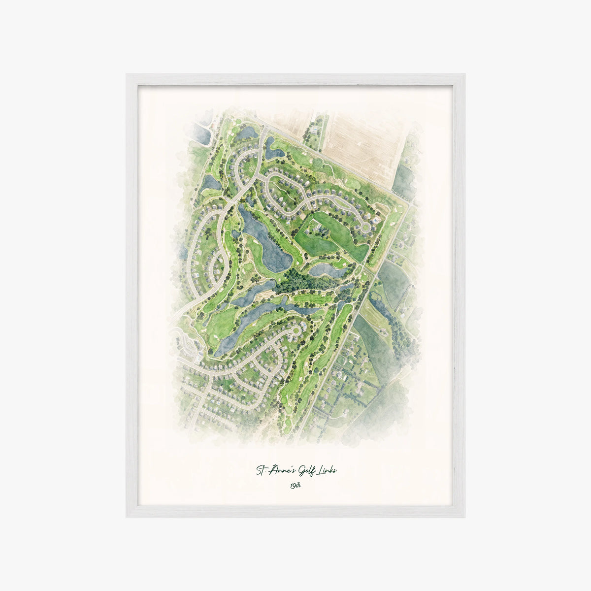 St. Anne's Golf Links white frame