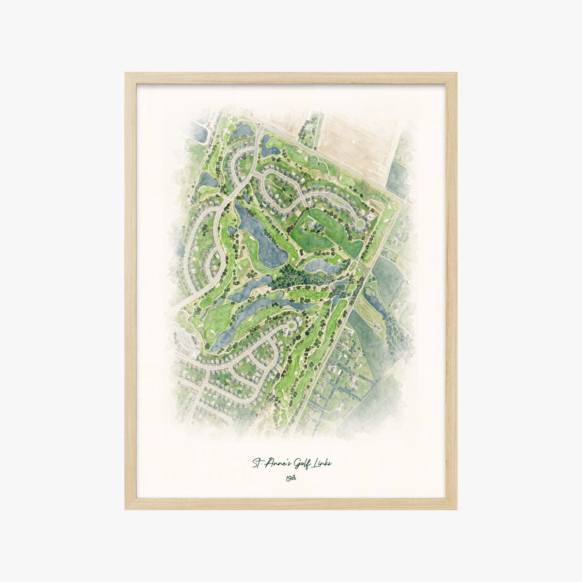 St. Anne's Golf Links wood frame