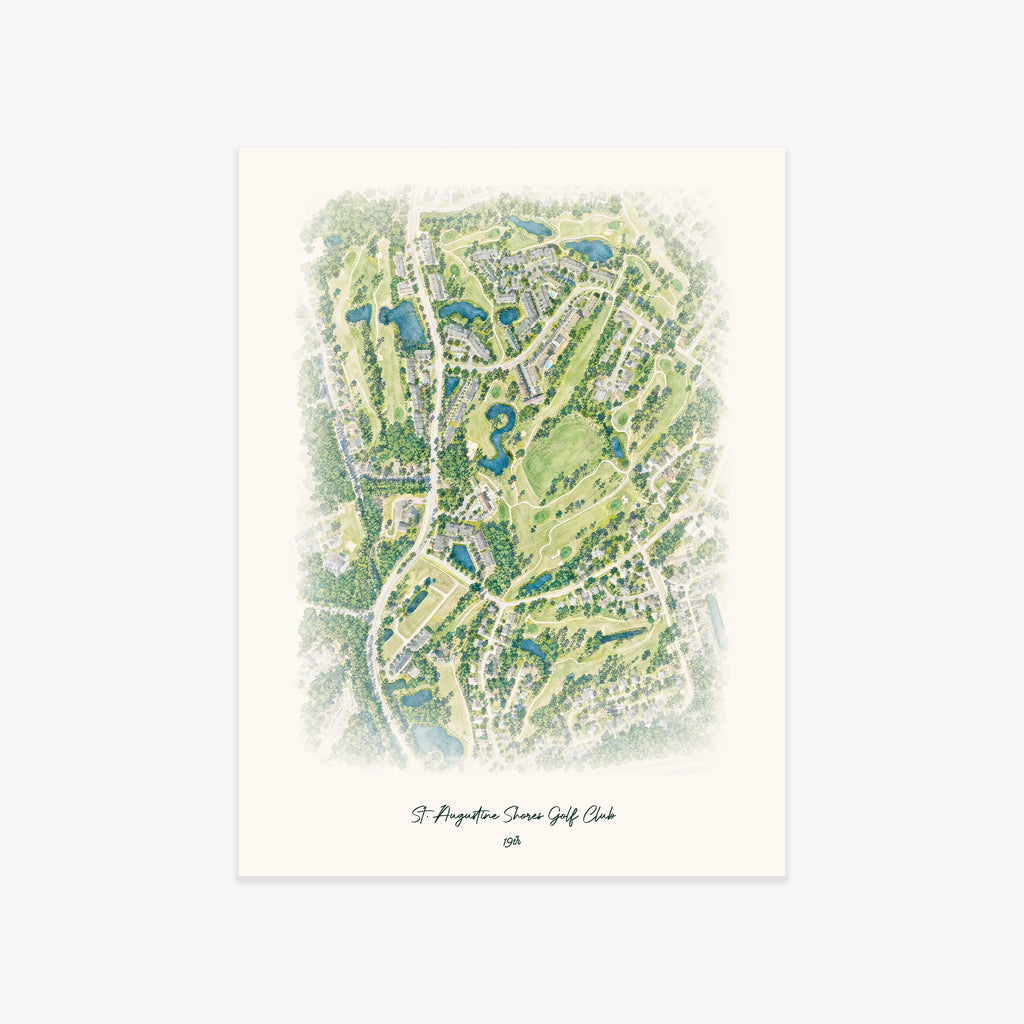 St. Augustine Shores Golf Club printed artwork