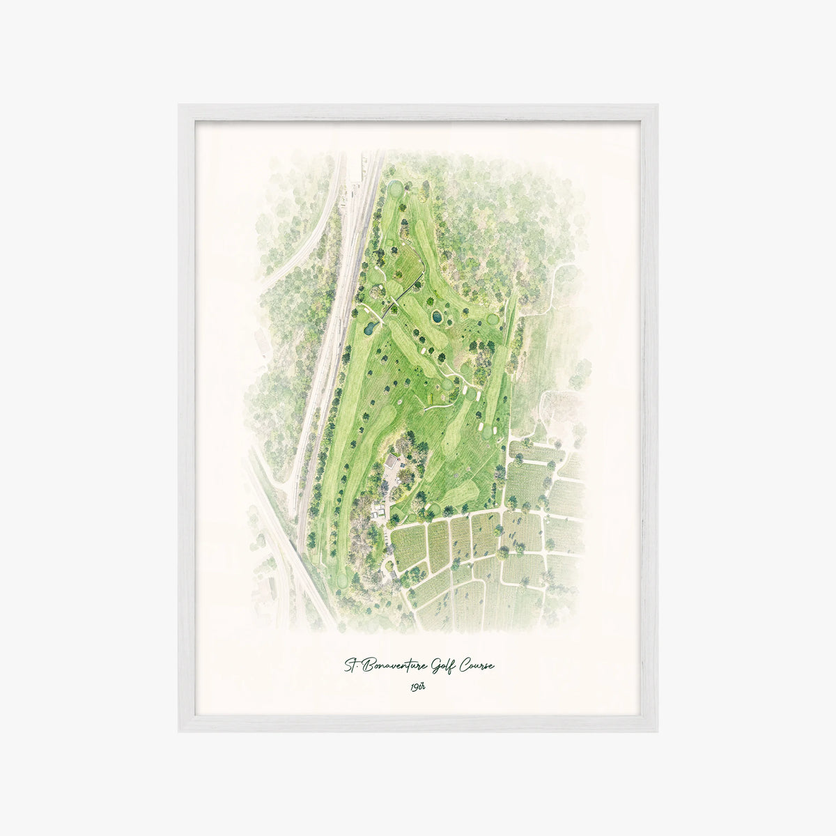 St. Bonaventure Golf Course white frame