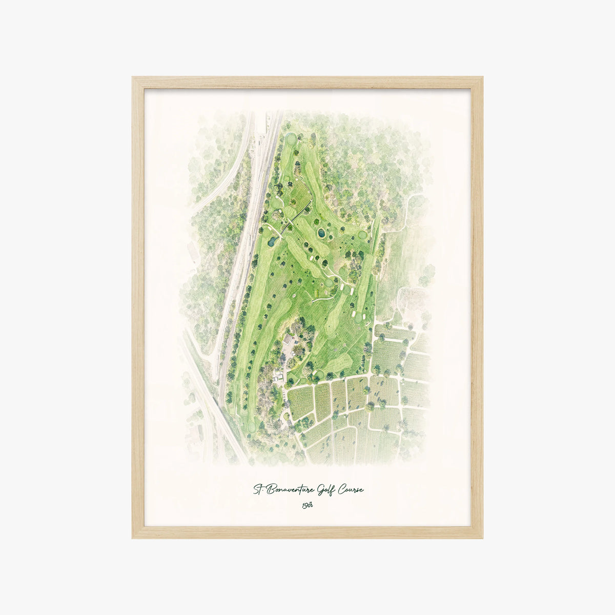 St. Bonaventure Golf Course wood frame