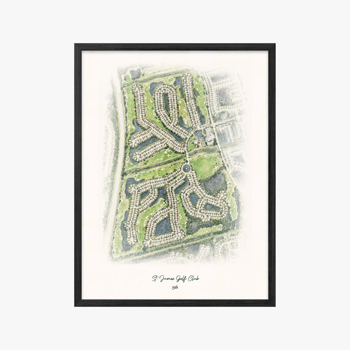 St. James Golf Club black frame