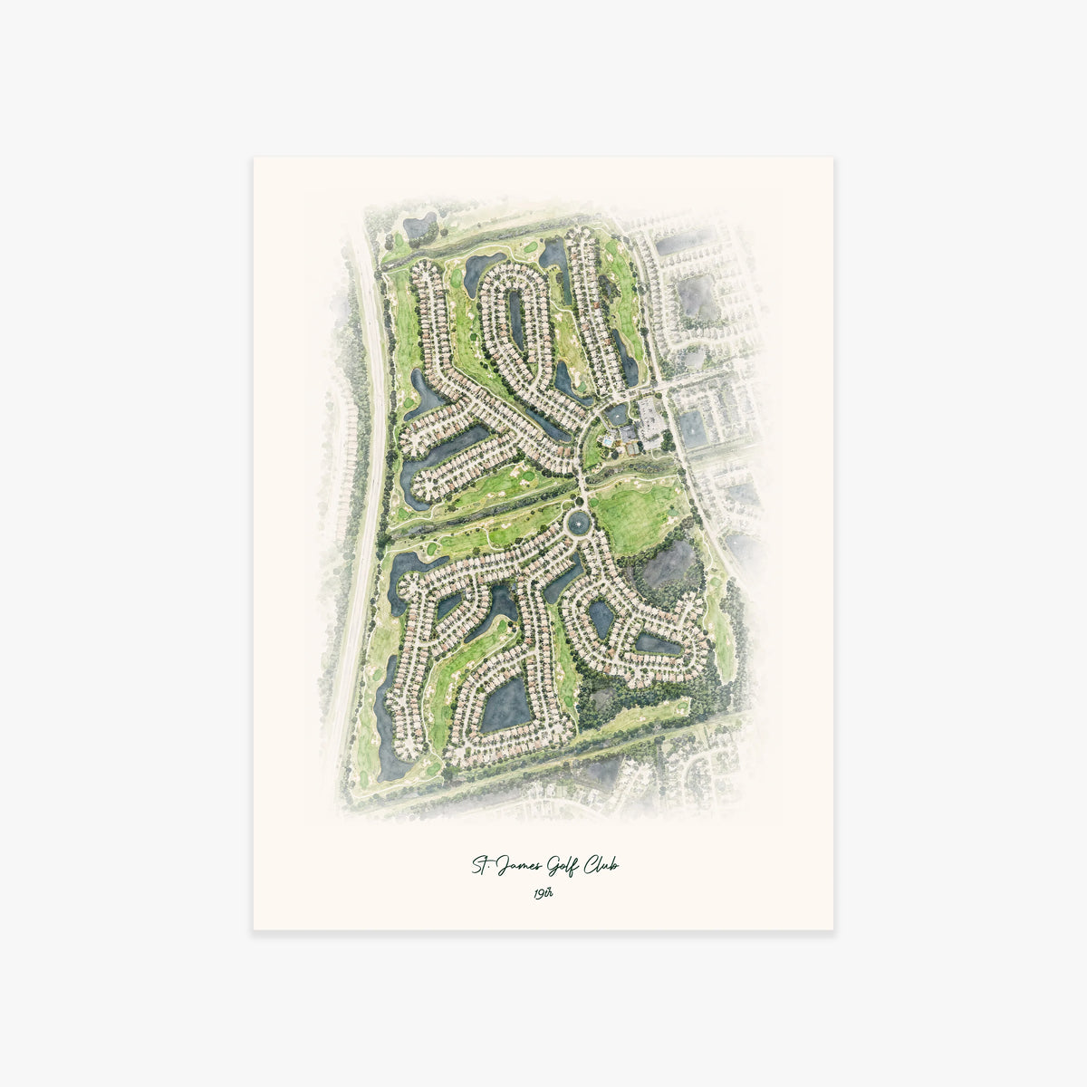 St. James Golf Club printed artwork