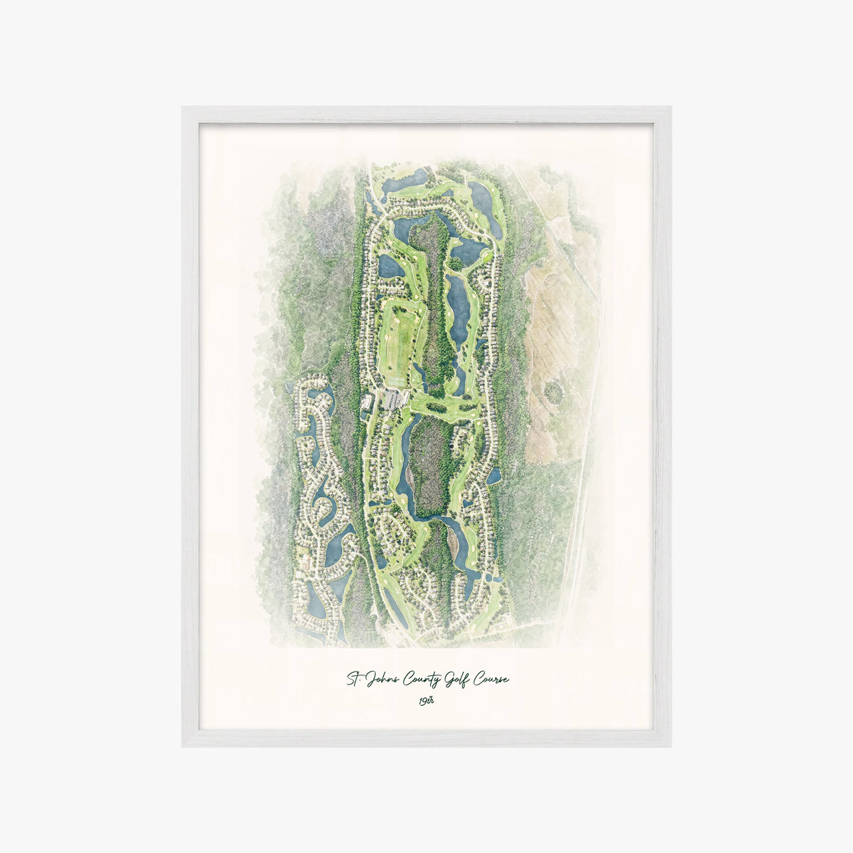 St. Johns County Golf Course white frame