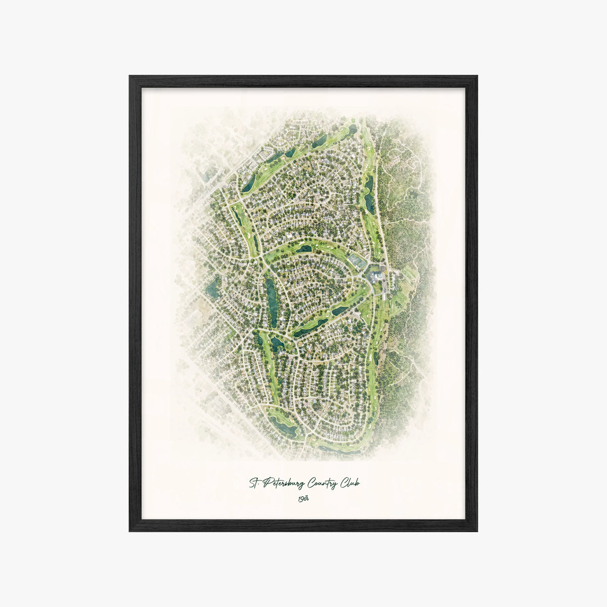 St. Petersburg Country Club black frame