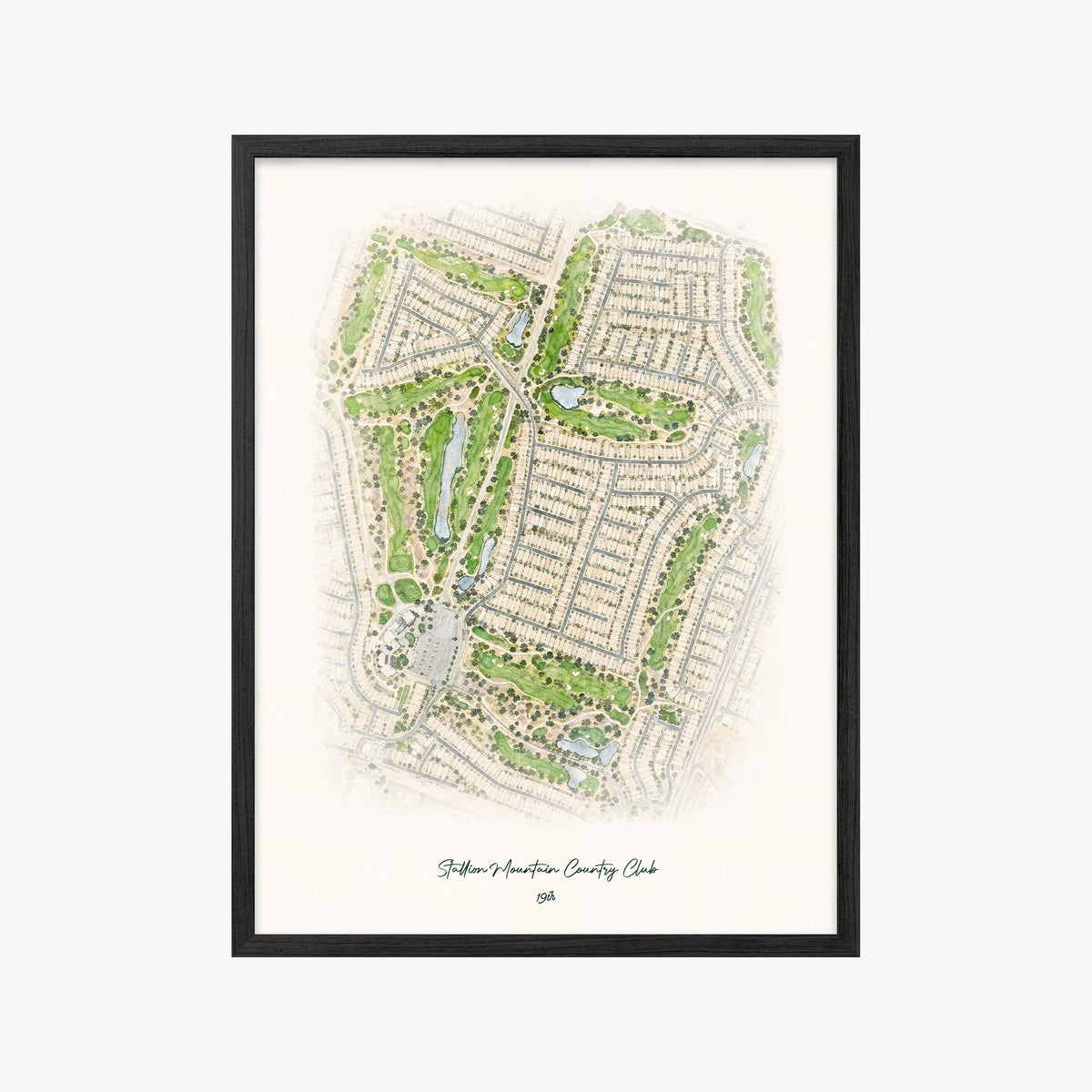 Stallion Mountain Country Club black frame