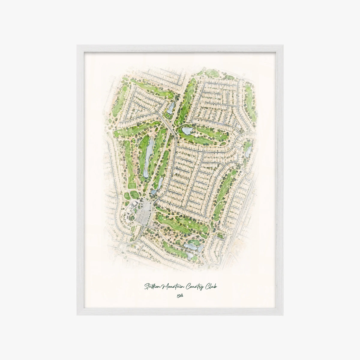Stallion Mountain Country Club white frame