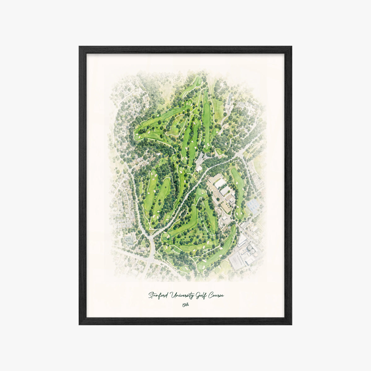 Stanford University Golf Course black frame