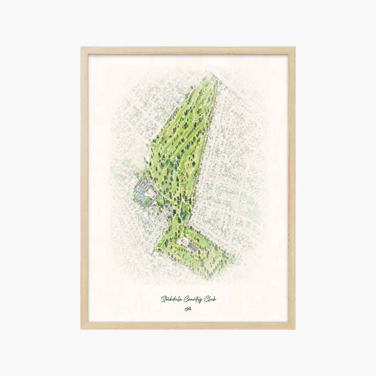 Stockdale Country Club wood frame