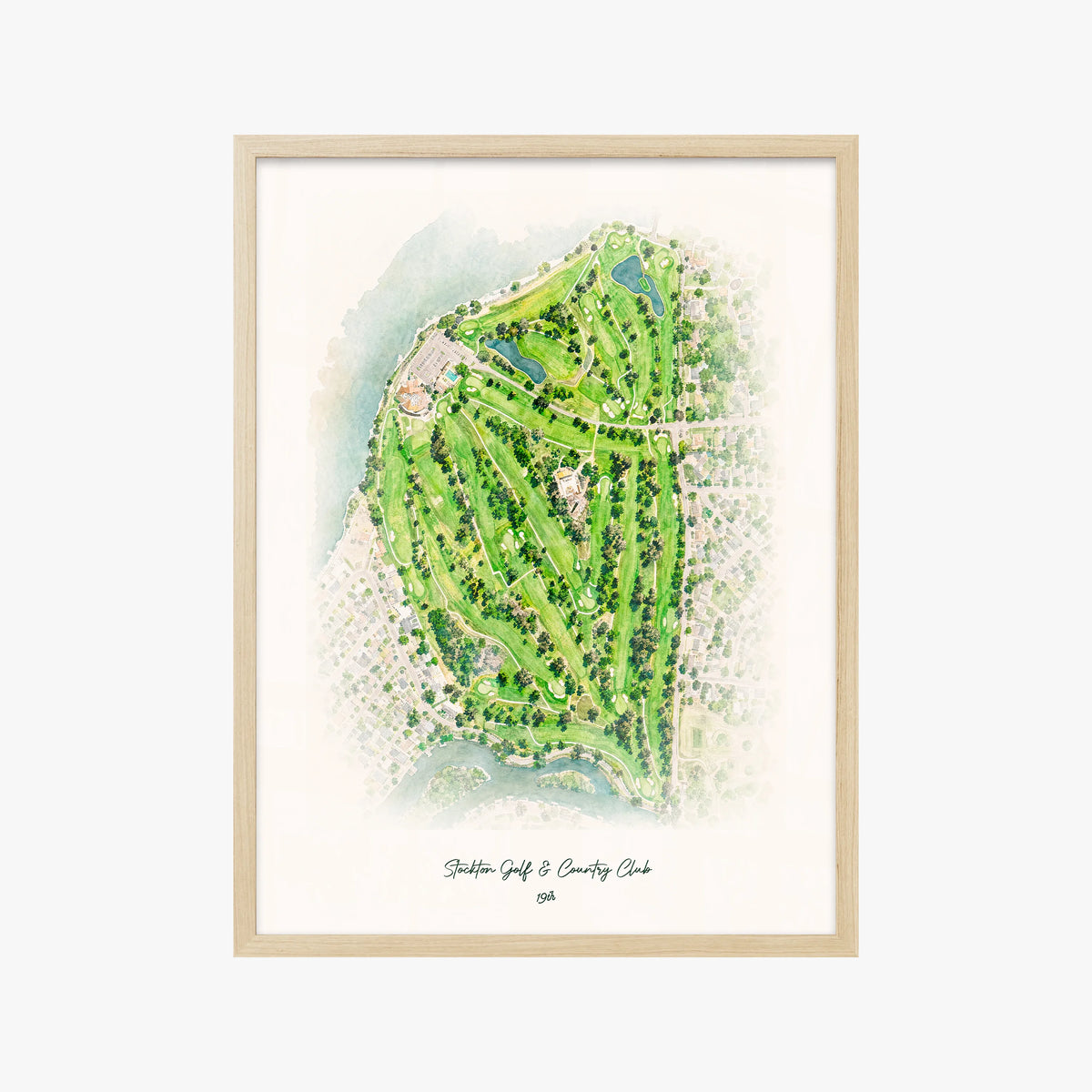 Stockton Golf & Country Club wood frame