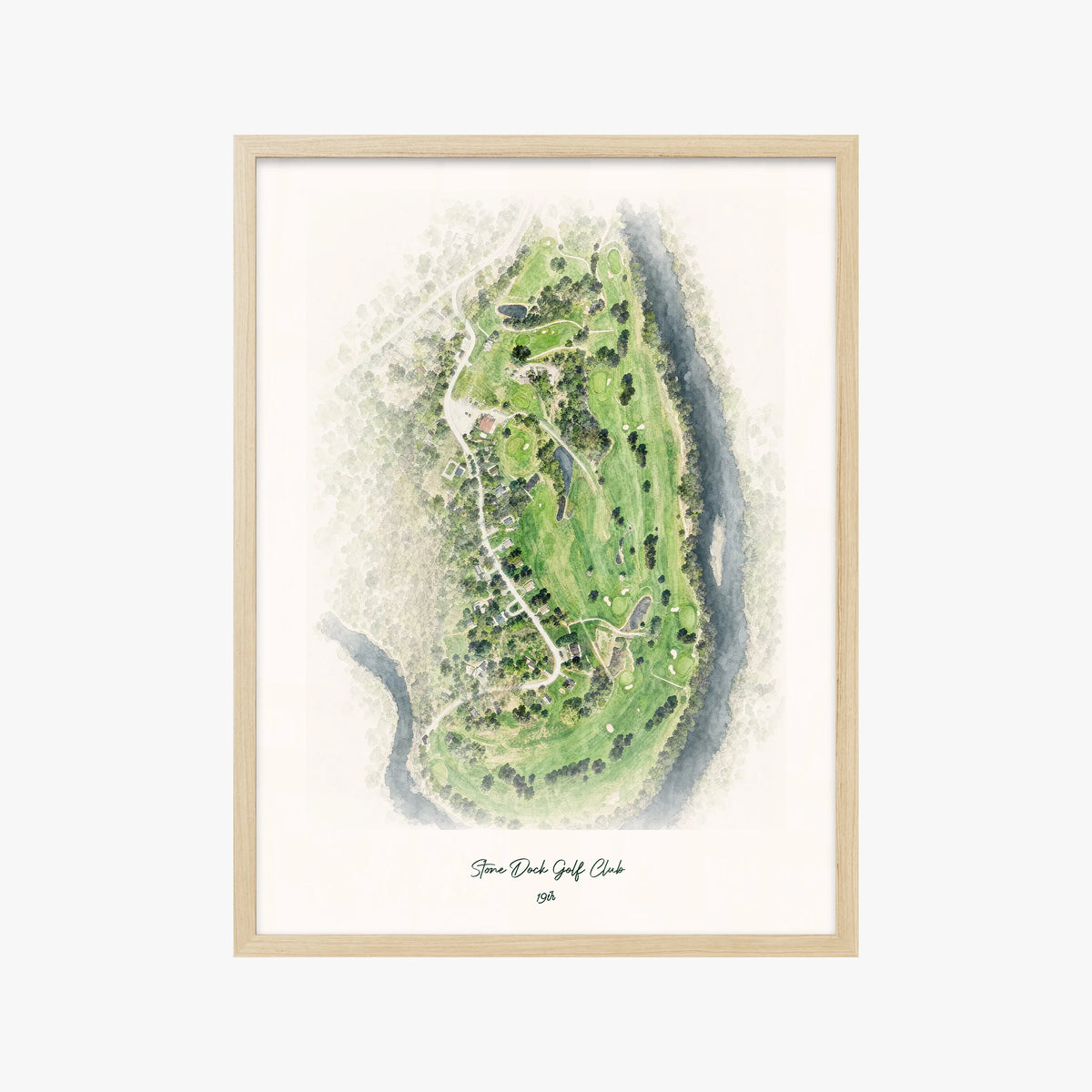 Stone Dock Golf Club wood frame