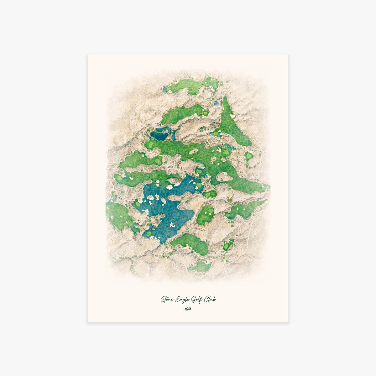 Stone Eagle Golf Club printed artwork