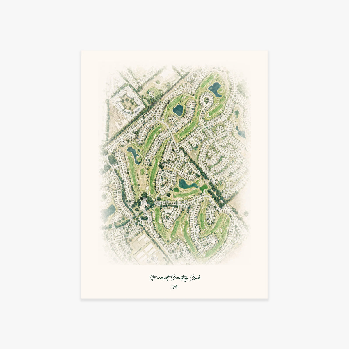 Stonecrest Country Club printed artwork