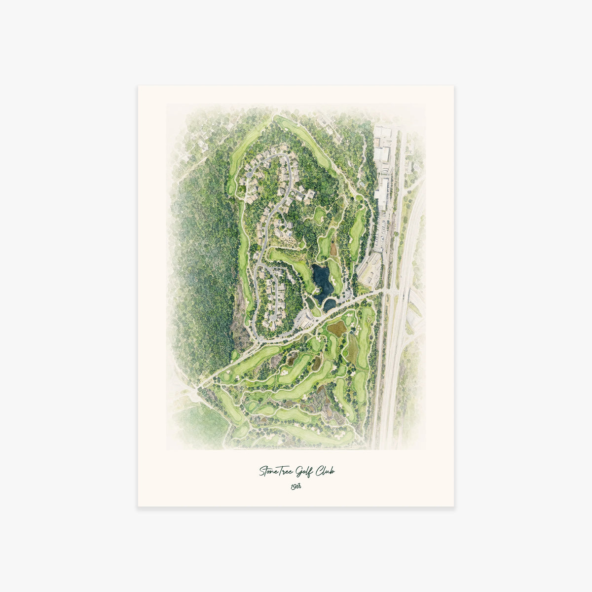 StoneTree Golf Club printed artwork