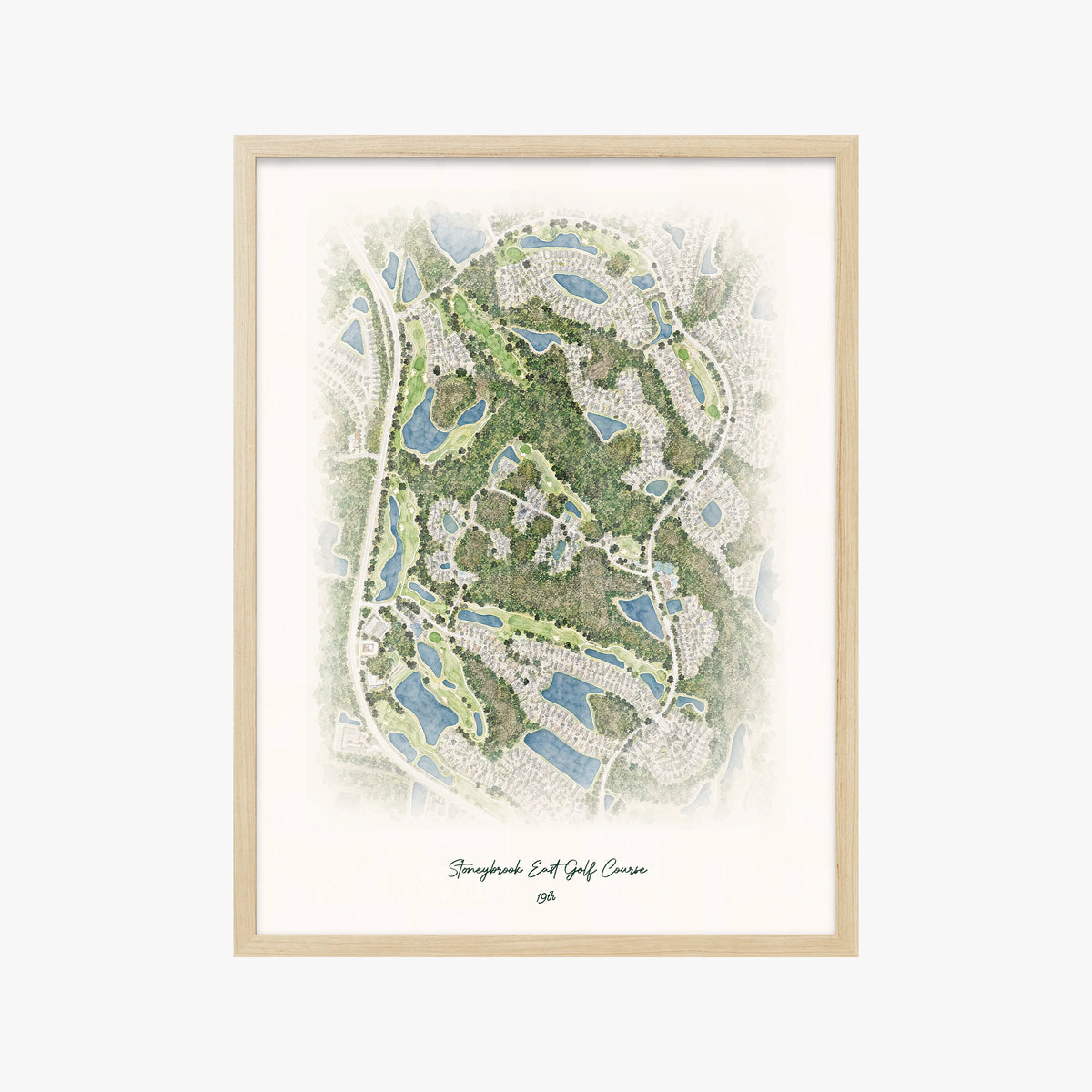Stoneybrook East Golf Course wood frame