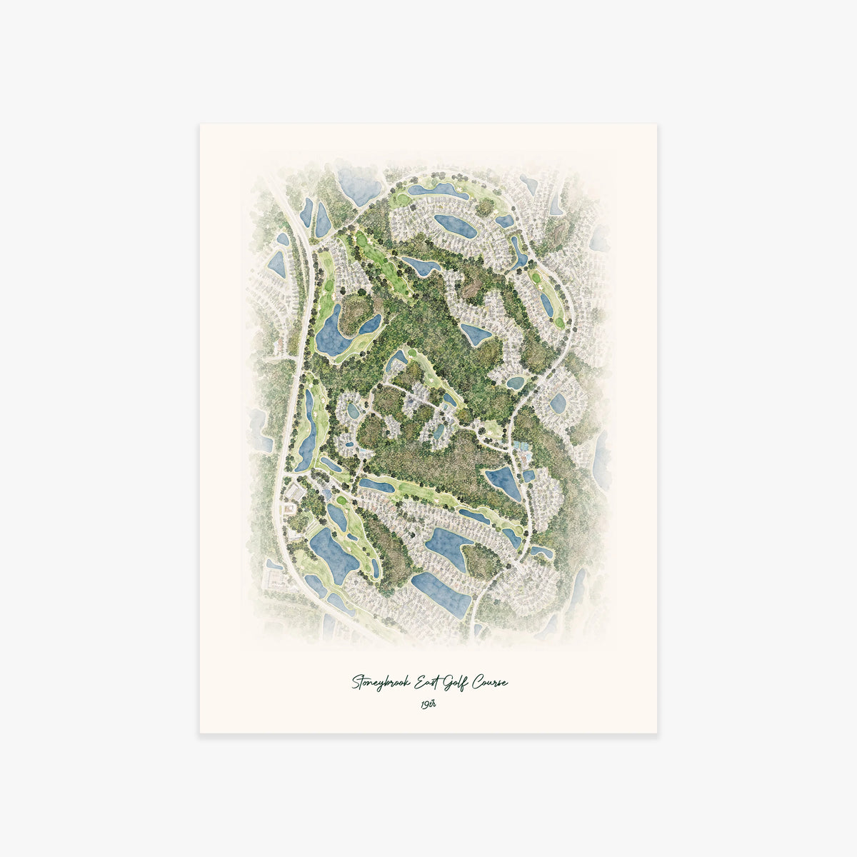 Stoneybrook East Golf Course printed artwork
