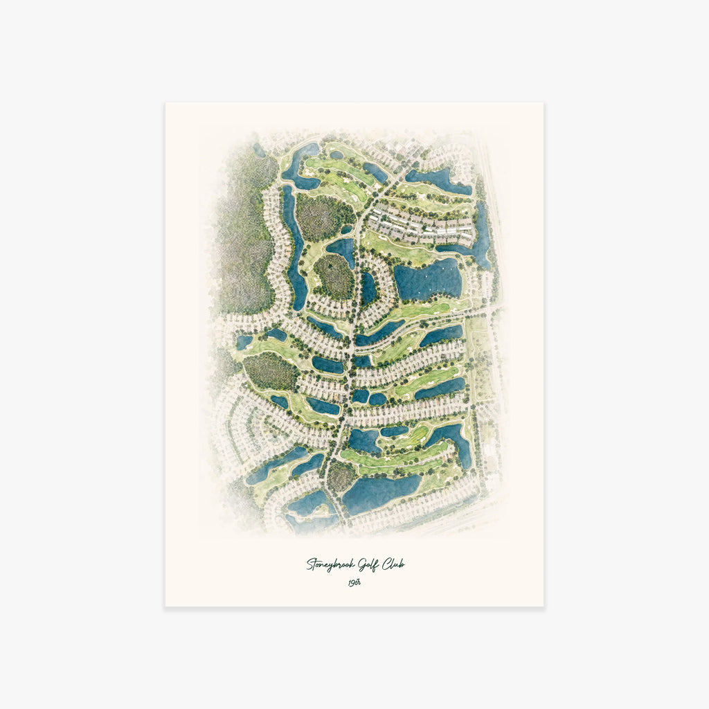 Stoneybrook Golf Club printed artwork