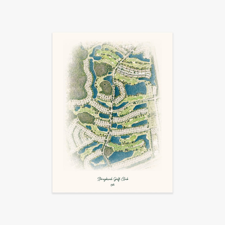 Stoneybrook Golf Club printed artwork