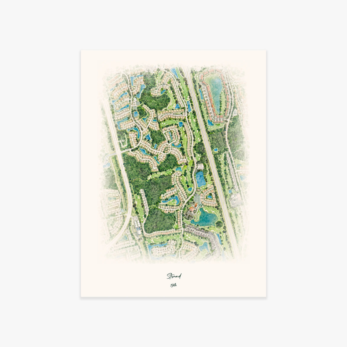 Strand printed artwork