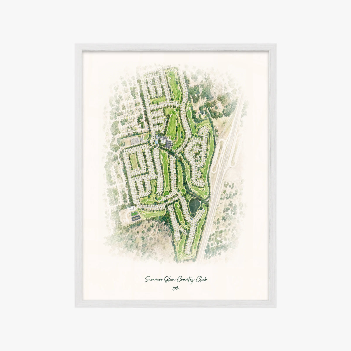 Summer Glen Country Club white frame