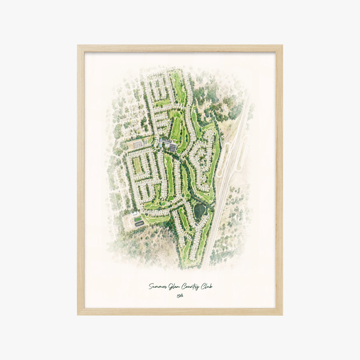 Summer Glen Country Club wood frame