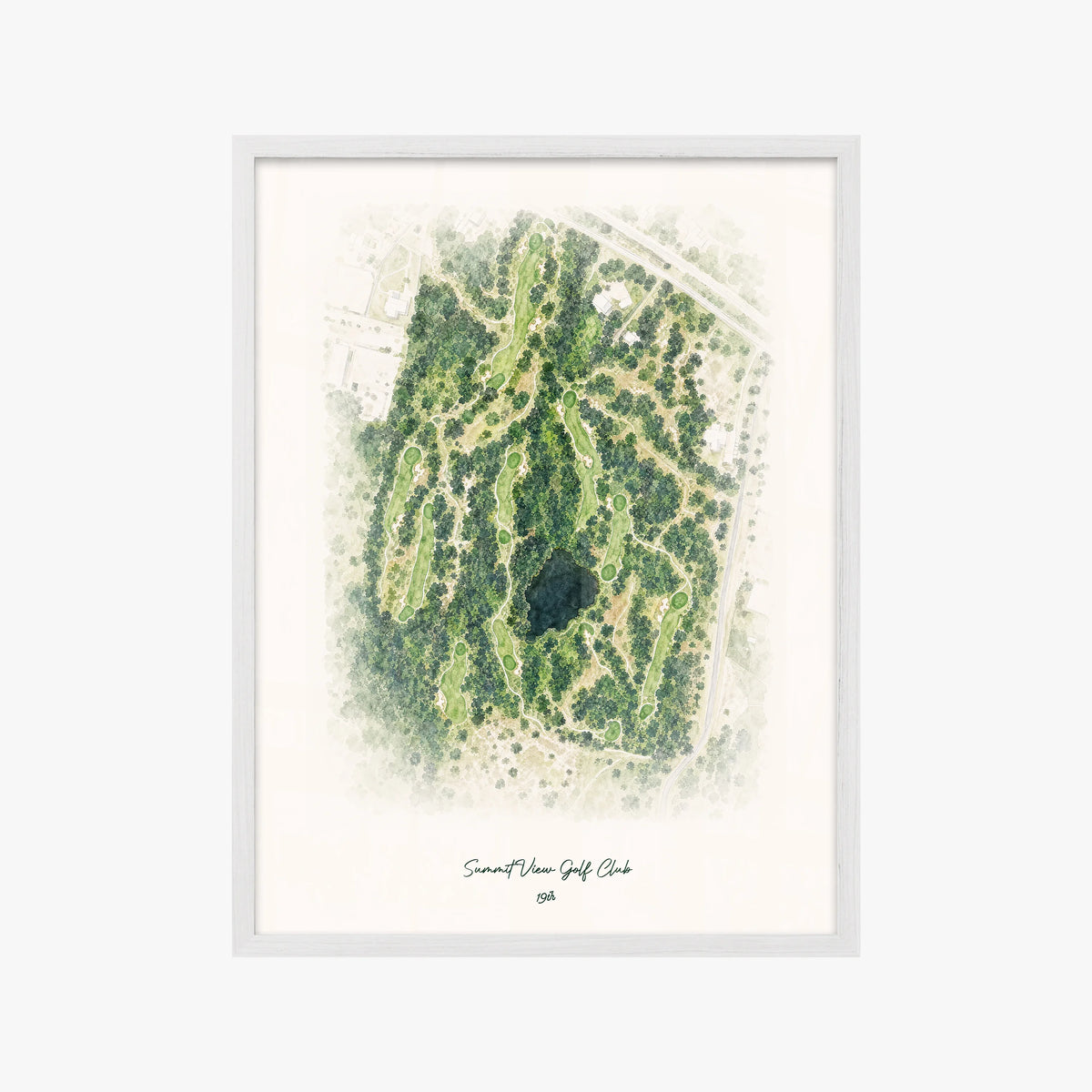 Summit View Golf Club white frame