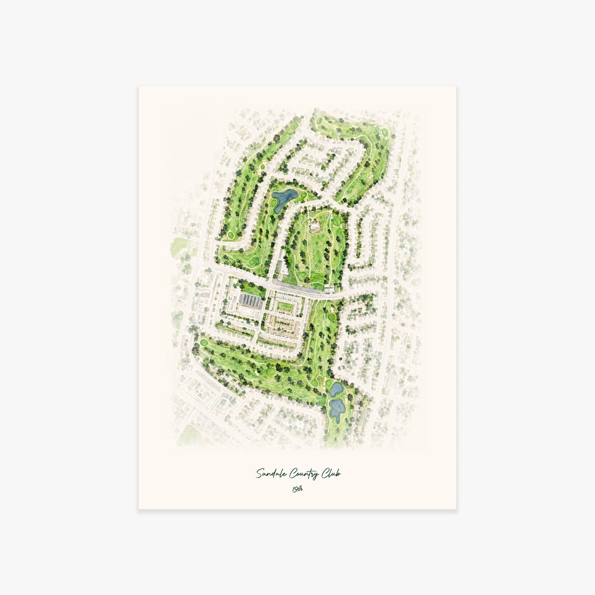 Sundale Country Club printed artwork