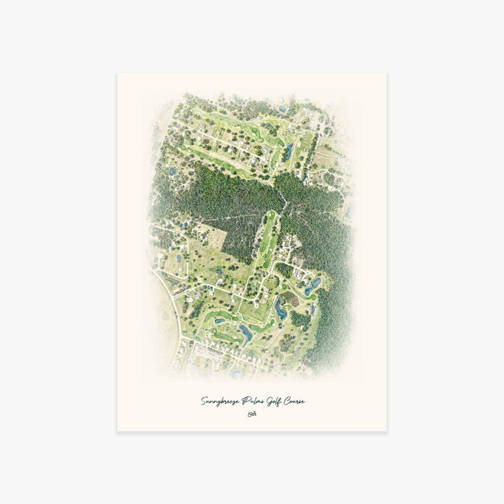 Sunnybreeze Palms Golf Course printed artwork